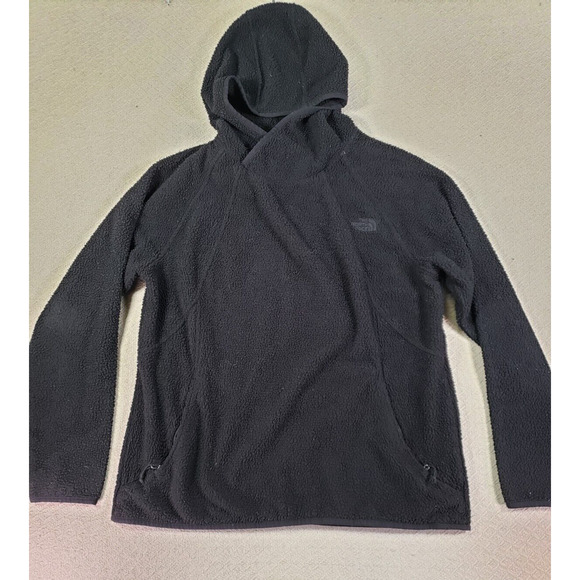 The North Face Jackets & Blazers - The North Face Jacket Womens XL Black Hoodie Long Sleeve Pullover Fleece Pocket